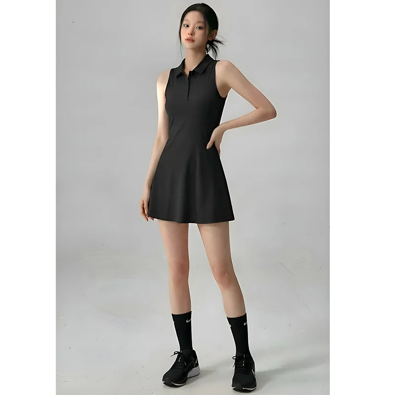 Women's Tennis Dress Women Turn Down Collar Front 2-in-1 Golf Sports Tight Dress Fitness Workout Yoga Running Gym Pocket Skort
Women's Tennis Dress Women Turn Down Collar Front 2-in-1 Golf Sports Tight Dress Fitness Workout Yoga Running Gym Pocket Skort