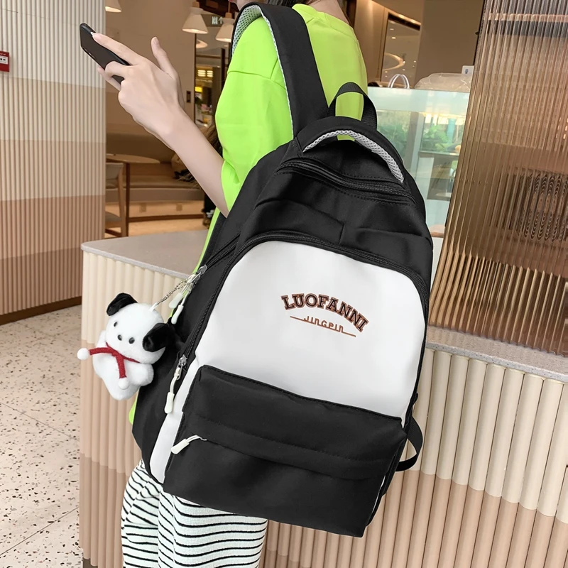 Fashion Panelled Women Backpack High Quality Nylon Waterproof Laptop Backpack Female Multi Pocket School Bag College Backpack
Fashion Panelled Women Backpack High Quality Nylon Waterproof Laptop Backpack Female Multi Pocket School Bag College Backpack