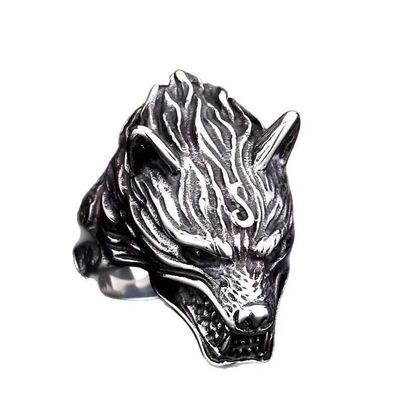 Hip Hop Domineering Wolf Head Ring Exaggerated Stereo Animal Ring For Men Biker Fashion Party Jewelry
Hip Hop Domineering Wolf Head Ring Exaggerated Stereo Animal Ring For Men Biker Fashion Party Jewelry