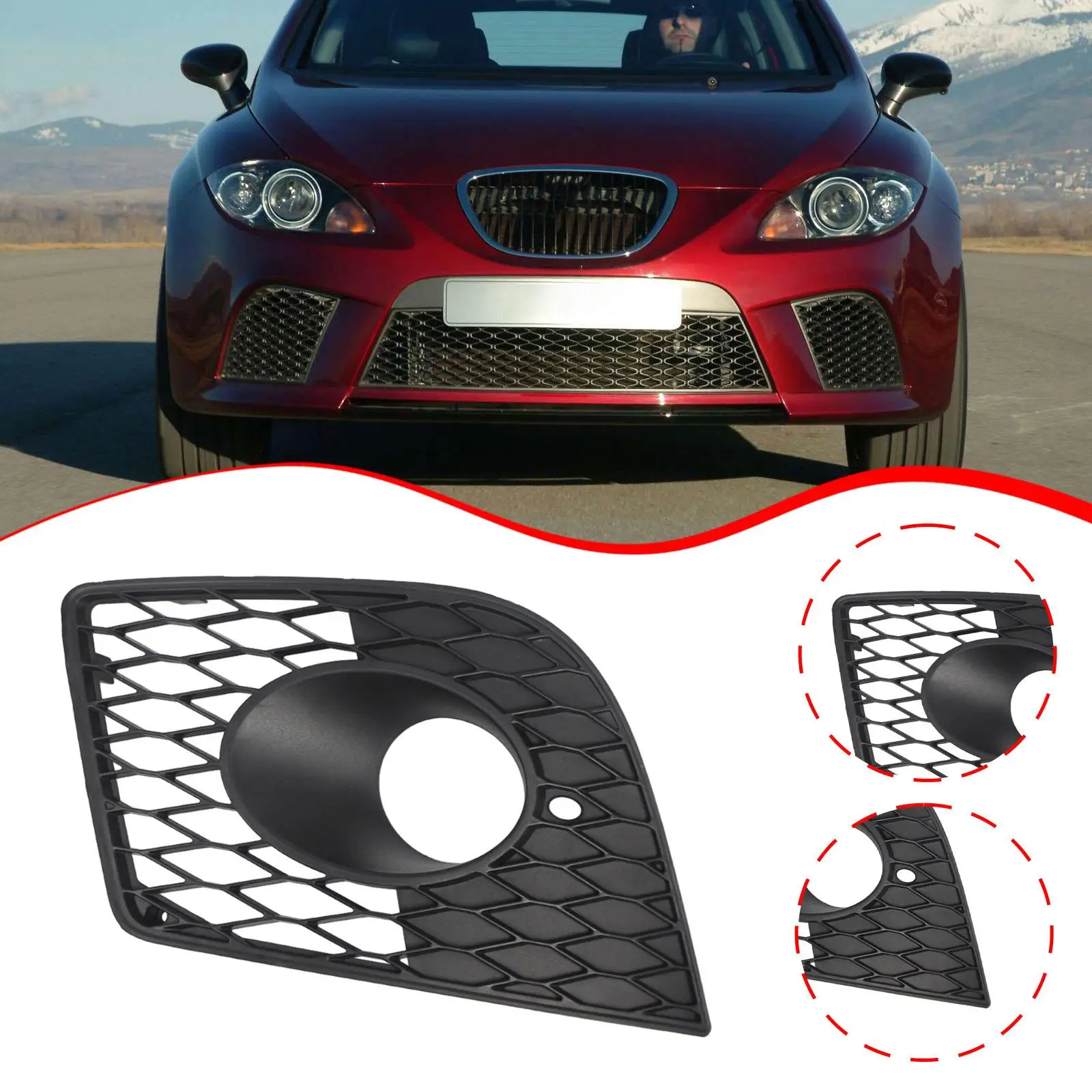 Sturdy Maintenance Front Bumper Grille Left Side Ready for Seat Leon 1P 2005-2012 Installation
Sturdy Maintenance Front Bumper Grille Left Side Ready for Seat Leon 1P 2005-2012 Installation