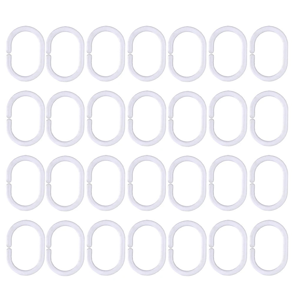 72Pcs Tough Lightweight Shower Curtain Rings C-Shape Friction Free Operation Suitable for Bathrooms Dressing Rooms
72Pcs Tough Lightweight Shower Curtain Rings C-Shape Friction Free Operation Suitable for Bathrooms Dressing Rooms