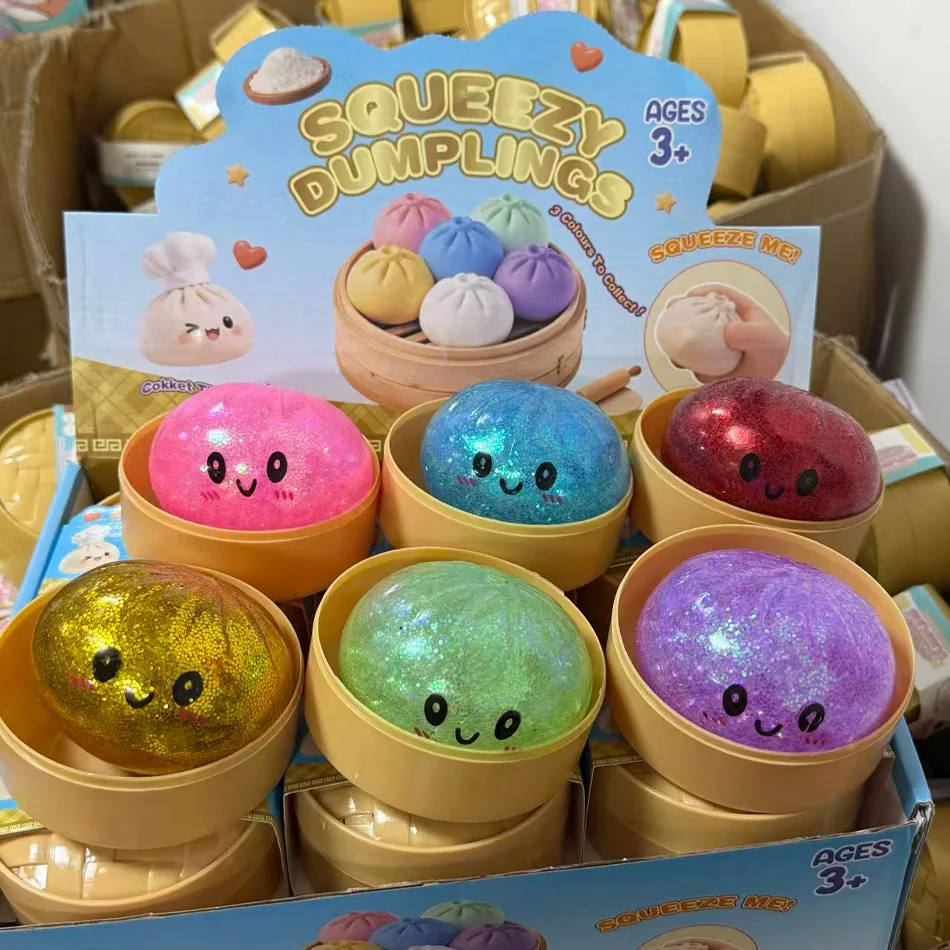 Blind box Glitter Dumpling Glitter Dumpling Squishy with Box Dumplings Sensory Squeeze Toy for Stress Relief
Blind box Glitter Dumpling Glitter Dumpling Squishy with Box Dumplings Sensory Squeeze Toy for Stress Relief