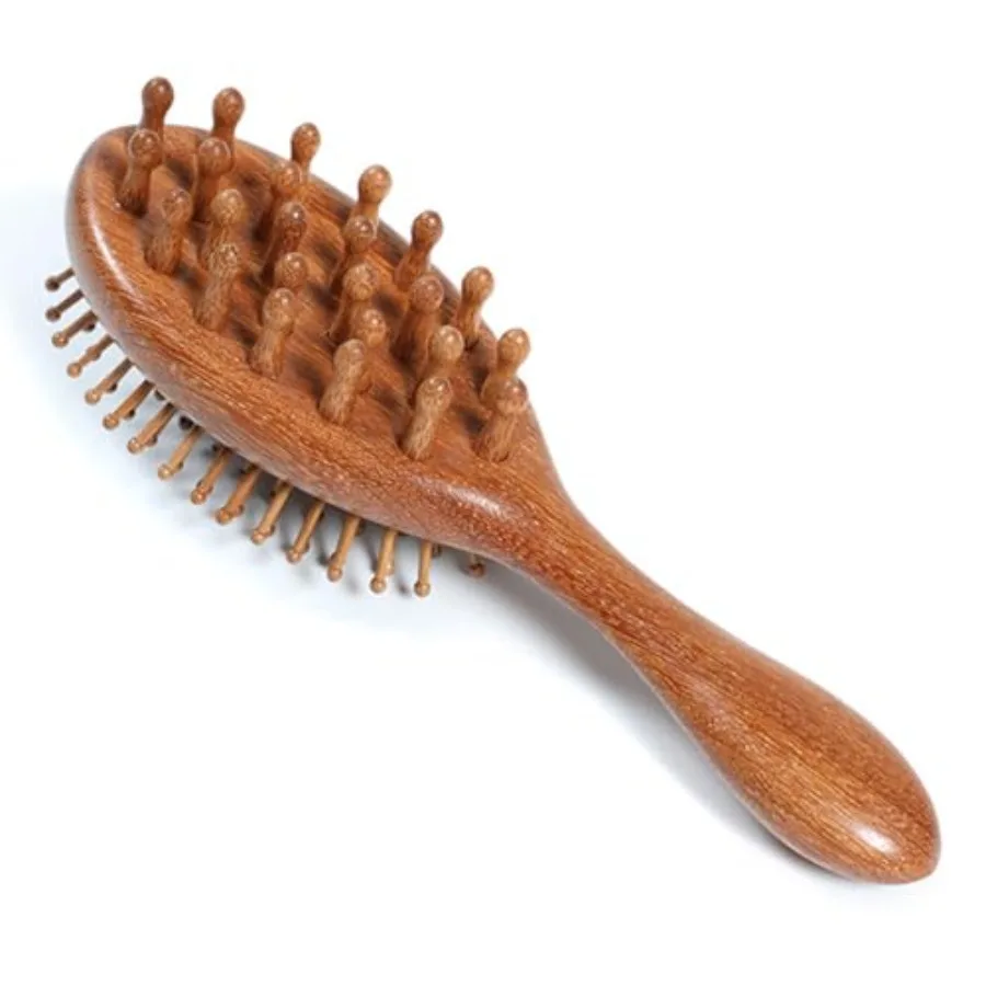 Double Sided Sandalwood Air Bag Comb, Round Combs Teeth Gentle Scalp Massage, Gua Sha Comb Tool Suitable for Scalp Care and Hai
Double Sided Sandalwood Air Bag Comb, Round Combs Teeth Gentle Scalp Massage, Gua Sha Comb Tool Suitable for Scalp Care and Hai