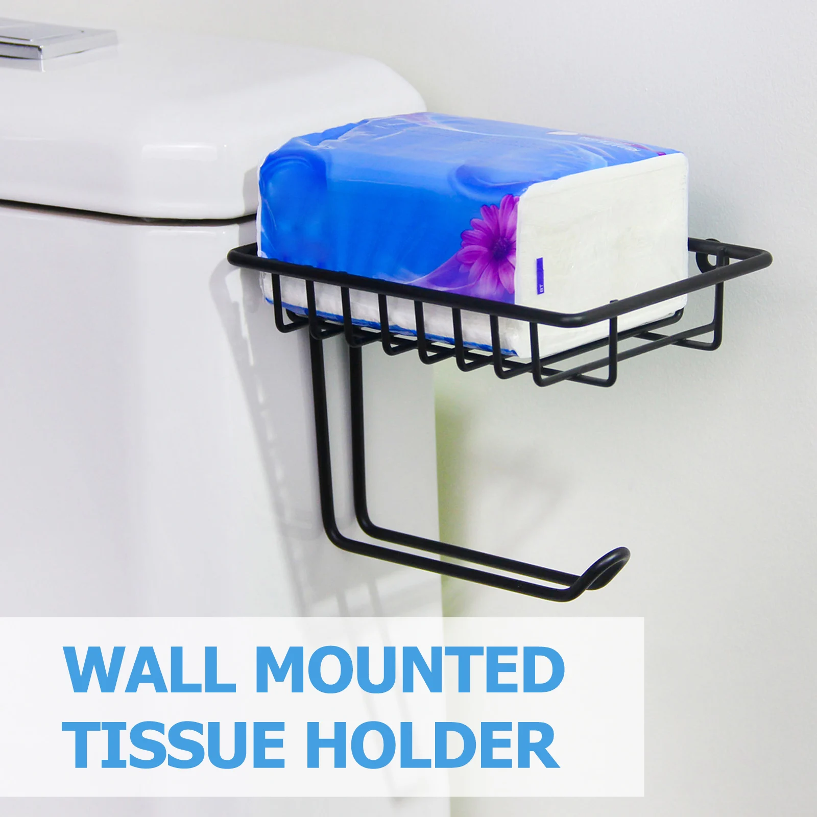 Bathroom Toilet Paper Holder Wall Mounted Over Toilet Storage Shelf Black Steel Tissue Organizer Hook Space Saving No Drill
Bathroom Toilet Paper Holder Wall Mounted Over Toilet Storage Shelf Black Steel Tissue Organizer Hook Space Saving No Drill