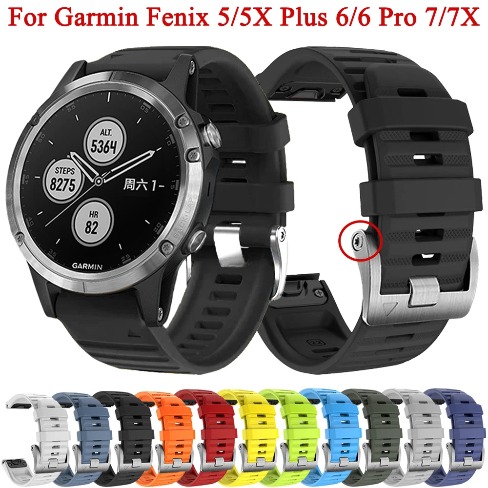 Ремешок для наручных часов QuickFit, силиконовый браслет для Garmin Fenix 5 5X Plus 6 6X Pro 7 7X 3 HR, 22 26 мм
Ремешок для наручных часов QuickFit, силиконовый браслет для Garmin Fenix 5 5X Plus 6 6X Pro 7 7X 3 HR, 22 26 мм
