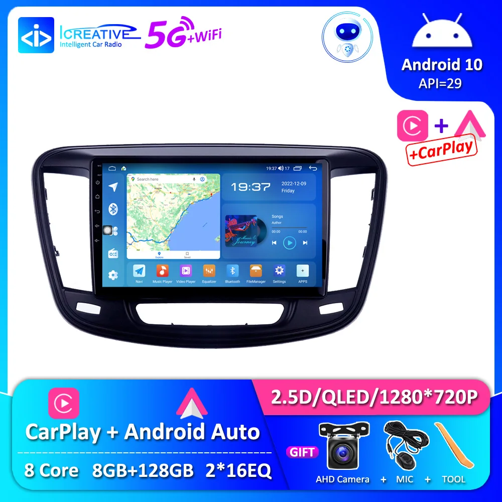 Автомагнитола на Android 10 для Chrysler 200 200C 2015-2019 с GPS-навигацией, мультимедийным видеоплеером, стереоприемником, головным устройством QLED
Автомагнитола на Android 10 для Chrysler 200 200C 2015-2019 с GPS-навигацией, мультимедийным видеоплеером, стереоприемником, головным устройством QLED