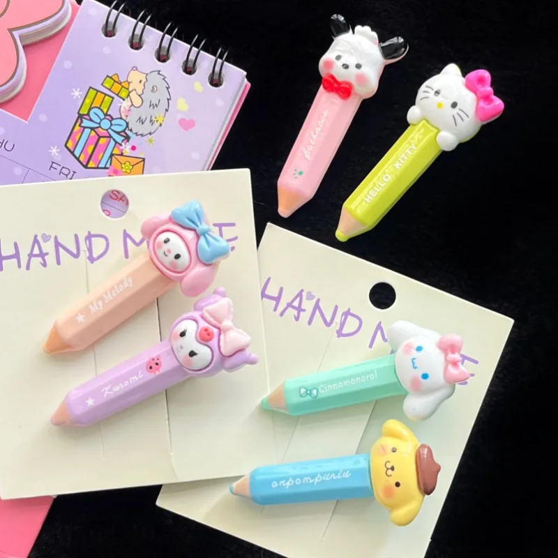 Sanrio Hello Kitty Pencil Shape Barrettes Cartoon Anime Figures Kuromi Barrette Anime Merchandise Decoration Girl Birthday Gifts
Sanrio Hello Kitty Pencil Shape Barrettes Cartoon Anime Figures Kuromi Barrette Anime Merchandise Decoration Girl Birthday Gifts