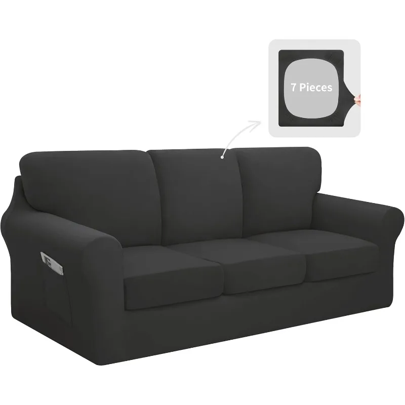 7 Pieces Stretch Couch Cover Washable Sofa Cover Set for 3 Backrest and Seat Cushion Couch Anti-Slip Sofa Slipcover F
7 Pieces Stretch Couch Cover Washable Sofa Cover Set for 3 Backrest and Seat Cushion Couch Anti-Slip Sofa Slipcover F