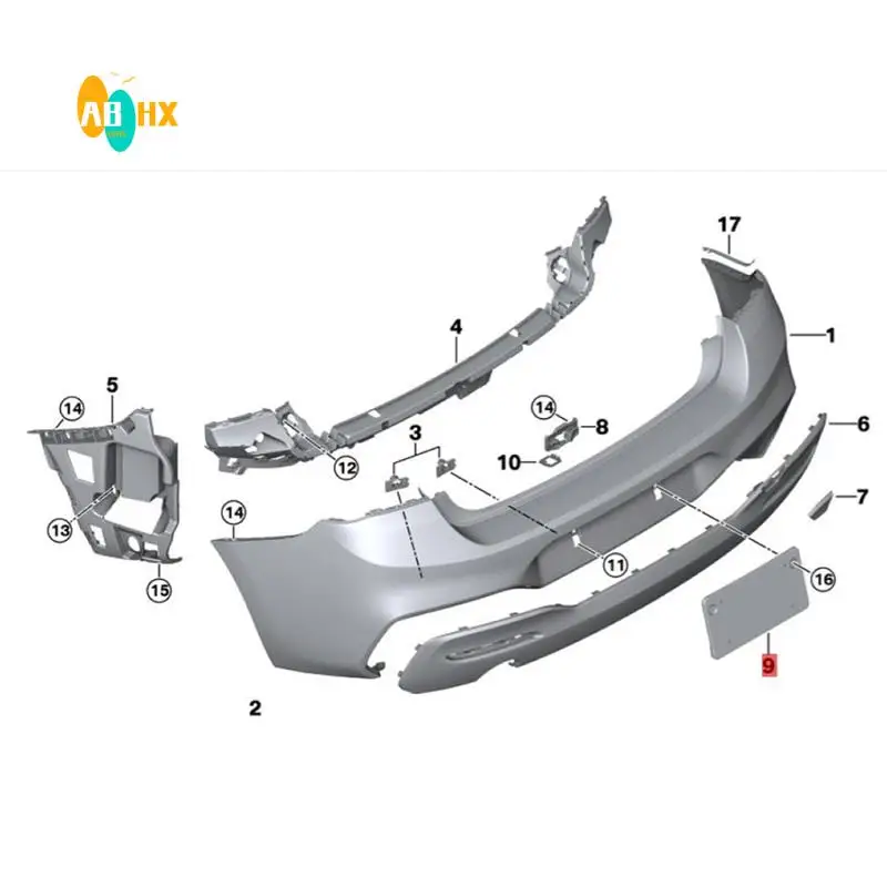 ABHX-Car Rear Licence Plate Base Holder 51128064049 For BMW 1 Series F20 F21 LCI 114D 116D 116I 118D 118DX 2014-2019 3Dr 5Dr
ABHX-Car Rear Licence Plate Base Holder 51128064049 For BMW 1 Series F20 F21 LCI 114D 116D 116I 118D 118DX 2014-2019 3Dr 5Dr