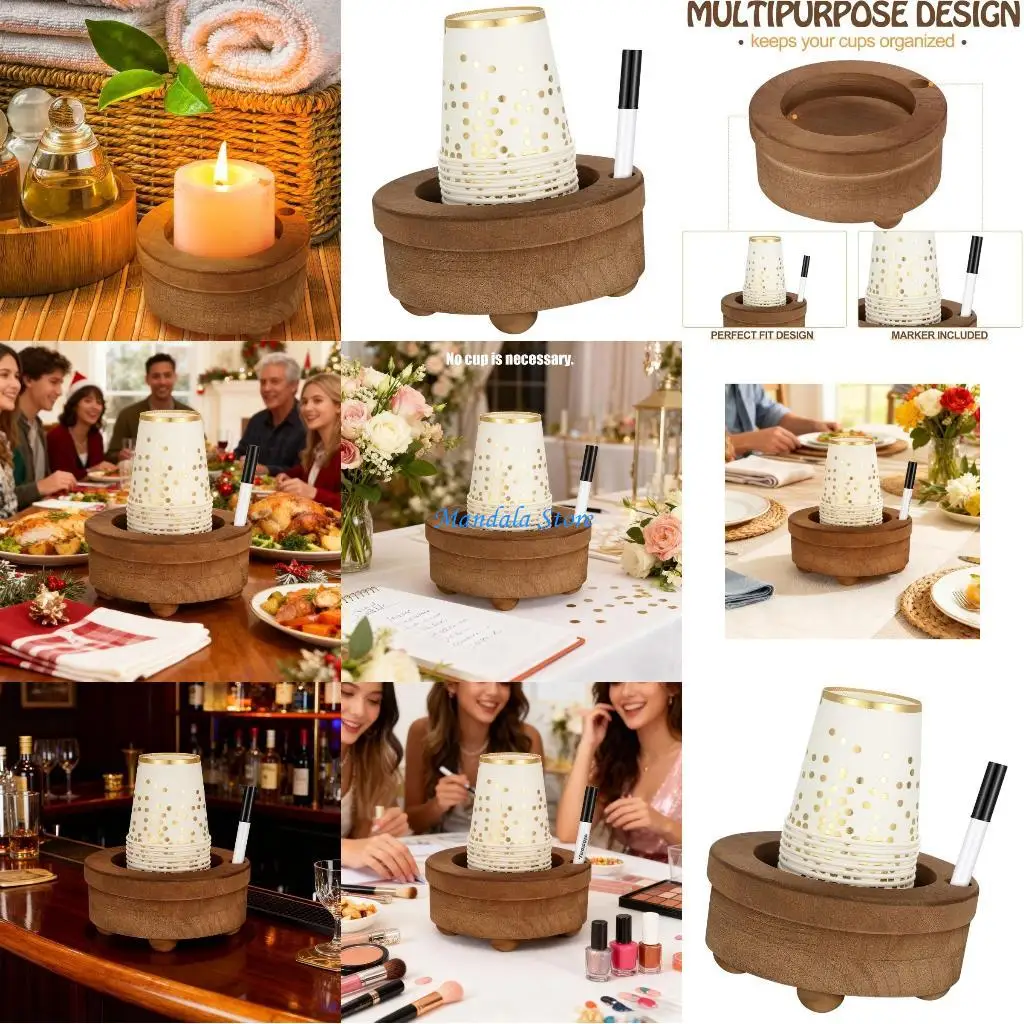 U2JC Permanent Impermeable Cup Rack Integrated Marker Owner For Scullery Use