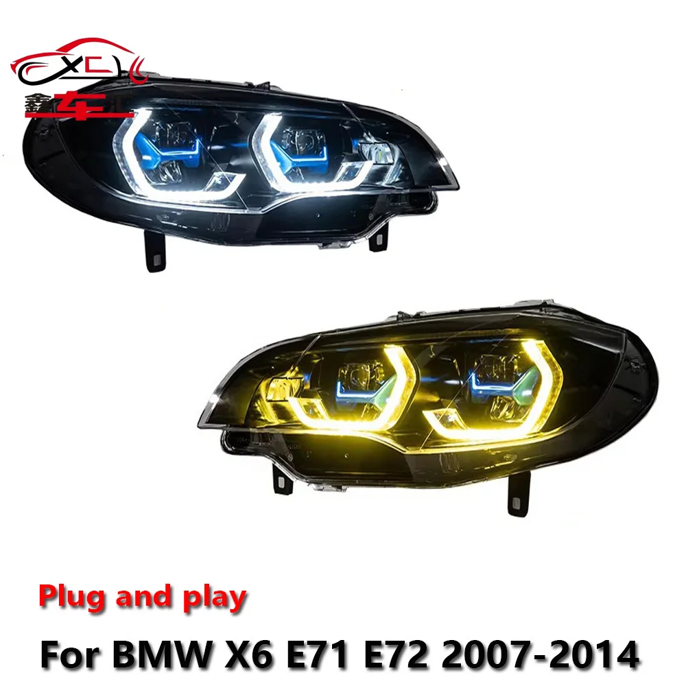 Car LED Headlight Assemblies Auto lighting For BMW X6 E71 E72 2007-2014 DRL Brake Turn Signal Lamp Plug and Play
Car LED Headlight Assemblies Auto lighting For BMW X6 E71 E72 2007-2014 DRL Brake Turn Signal Lamp Plug and Play