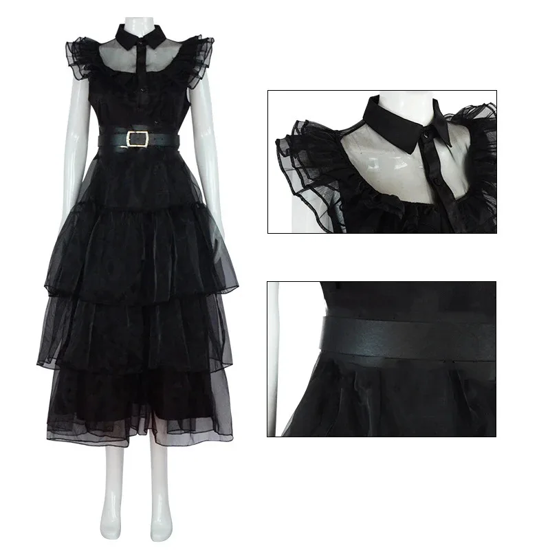 2025 ♥ New Dresses Movie Wednesday Addams Cosplay Costume Gothic Wind Adult Kids Dress Halloween Party Cost ☆★
2025 ♥ New Dresses Movie Wednesday Addams Cosplay Costume Gothic Wind Adult Kids Dress Halloween Party Cost ☆★