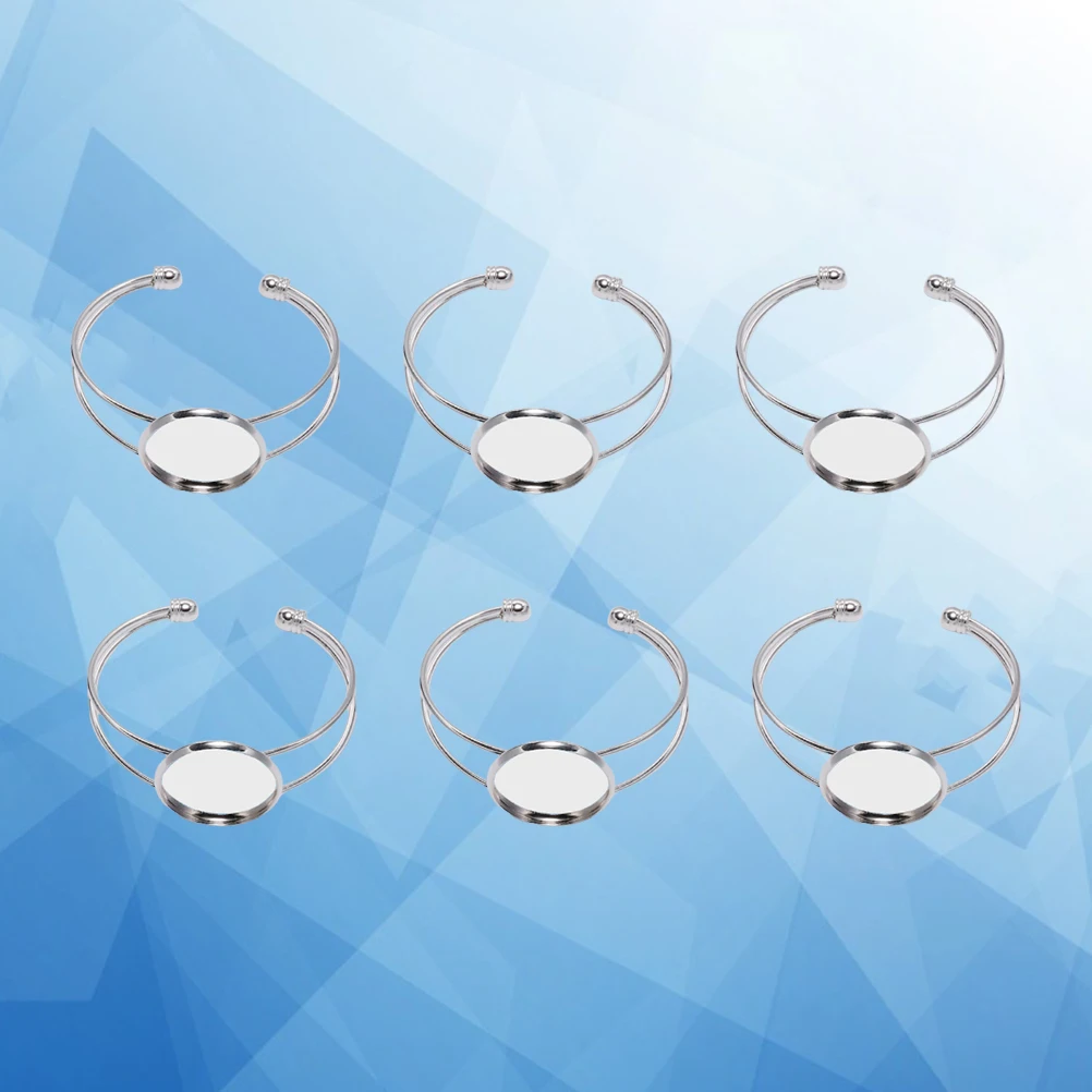6 Pcs Bracelet Base Charms Bracelets Bulk Jewelry Making Diy Kit Bangle Braclet Copper with Bezel Plate Foldable Bracket
6 Pcs Bracelet Base Charms Bracelets Bulk Jewelry Making Diy Kit Bangle Braclet Copper with Bezel Plate Foldable Bracket