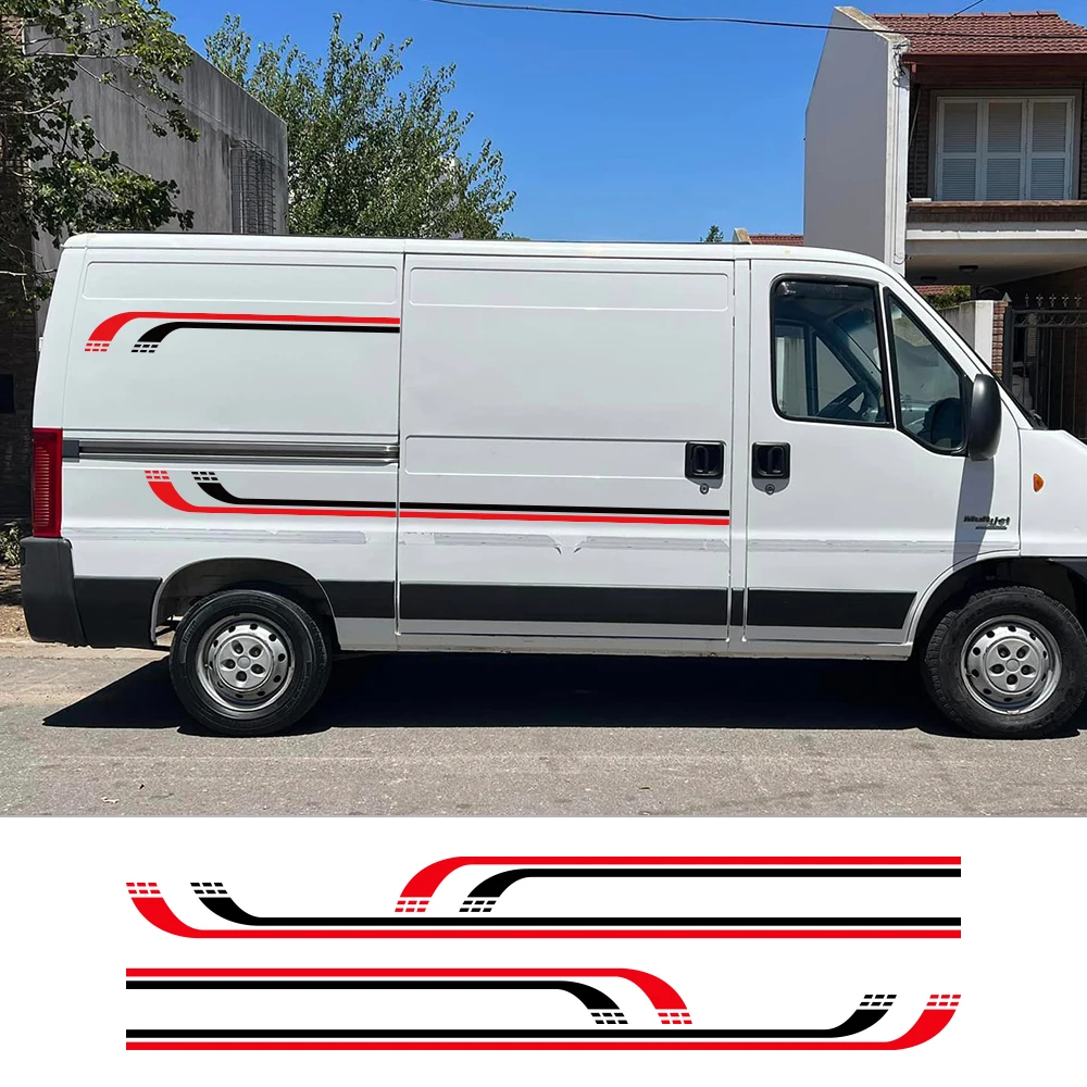 Боковые наклейки на кузов автомобиля для Fiat Ducato Peugeot Boxer Citroen Jumper Camper Van в полоску, декоративные наклейки, аксессуары для автотюнинга
Боковые наклейки на кузов автомобиля для Fiat Ducato Peugeot Boxer Citroen Jumper Camper Van в полоску, декоративные наклейки, аксессуары для автотюнинга