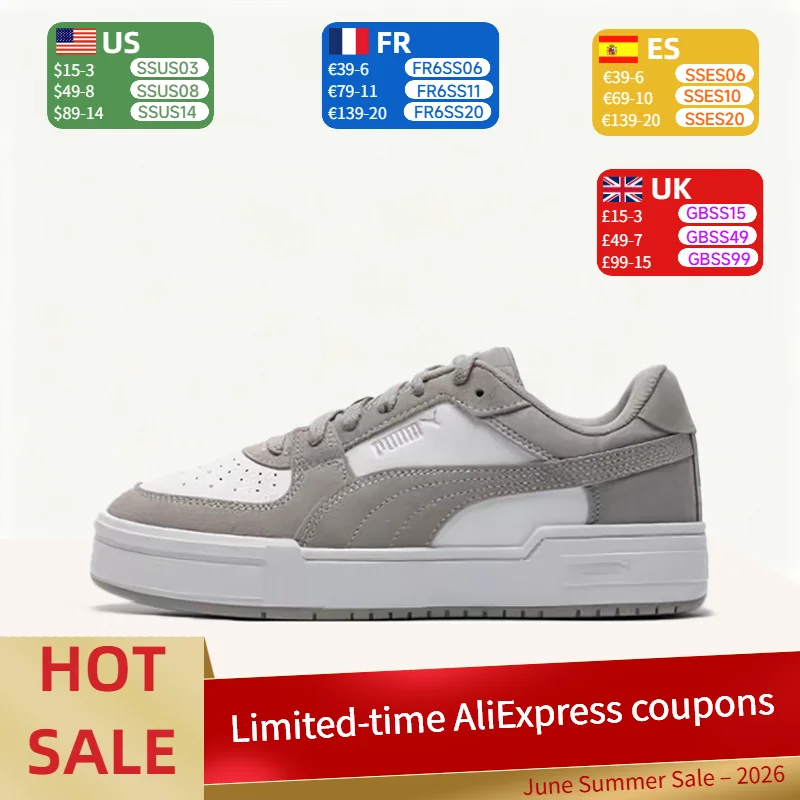 Puma Ca Pro Classic Minimalist,trendy,soft, durable, and cushioned low-top sneakers for men and women – Gray and White 393277-01
Puma Ca Pro Classic Minimalist,trendy,soft, durable, and cushioned low-top sneakers for men and women – Gray and White 393277-01