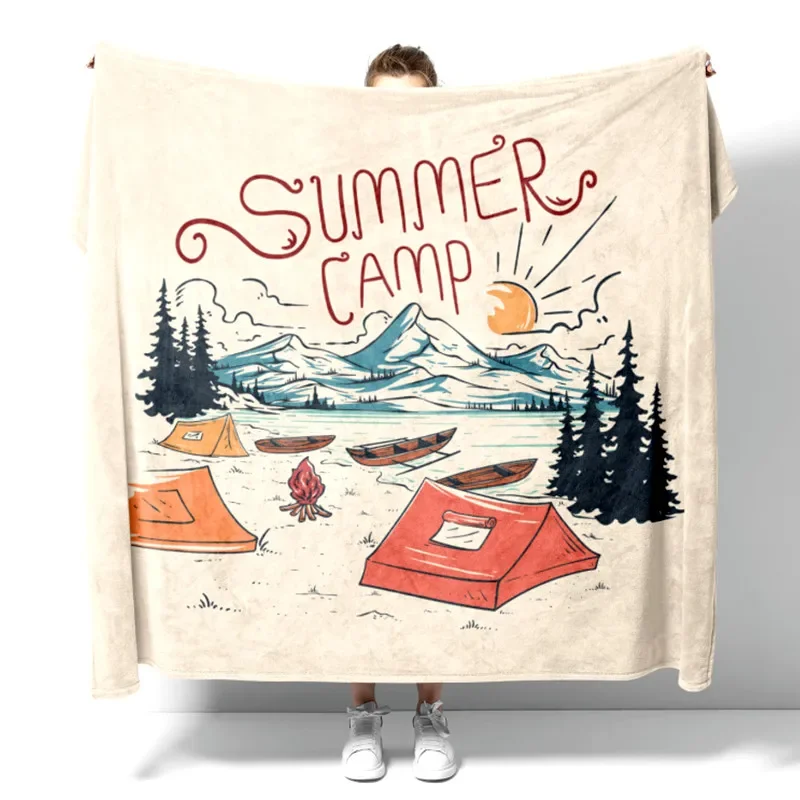 VIKAMA Summer Happy Camper Plaid Blanket Beige Tapestry Couch Cover Fluffy Soft Sofa Decor Nappingthrow Blanket
VIKAMA Summer Happy Camper Plaid Blanket Beige Tapestry Couch Cover Fluffy Soft Sofa Decor Nappingthrow Blanket
