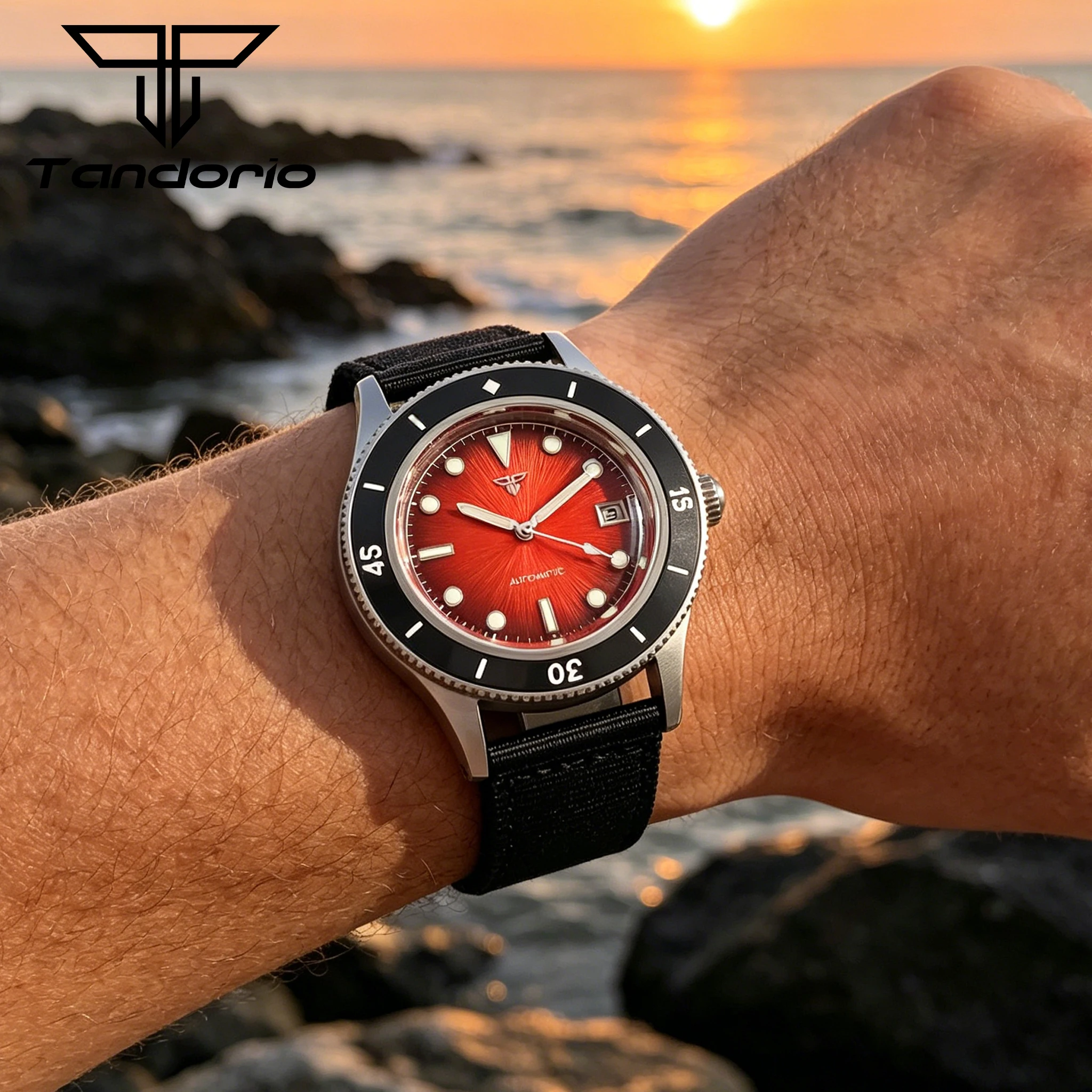 50-Fathoms Miyota 8215 men's watches Gradient Texture Face Bubble Sapphire Glass Waterproof Wristwatch 120 Click Bezel Tandorio
50-Fathoms Miyota 8215 men's watches Gradient Texture Face Bubble Sapphire Glass Waterproof Wristwatch 120 Click Bezel Tandorio
