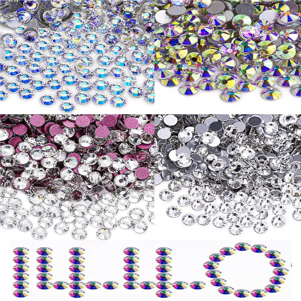 Mollbii Top Quality Glass Rhinestones Glitter Gems SS3-SS30 Flatback Stones Crystal Non Hotfix Rhinestones Nail Art Decoration
Mollbii Top Quality Glass Rhinestones Glitter Gems SS3-SS30 Flatback Stones Crystal Non Hotfix Rhinestones Nail Art Decoration
