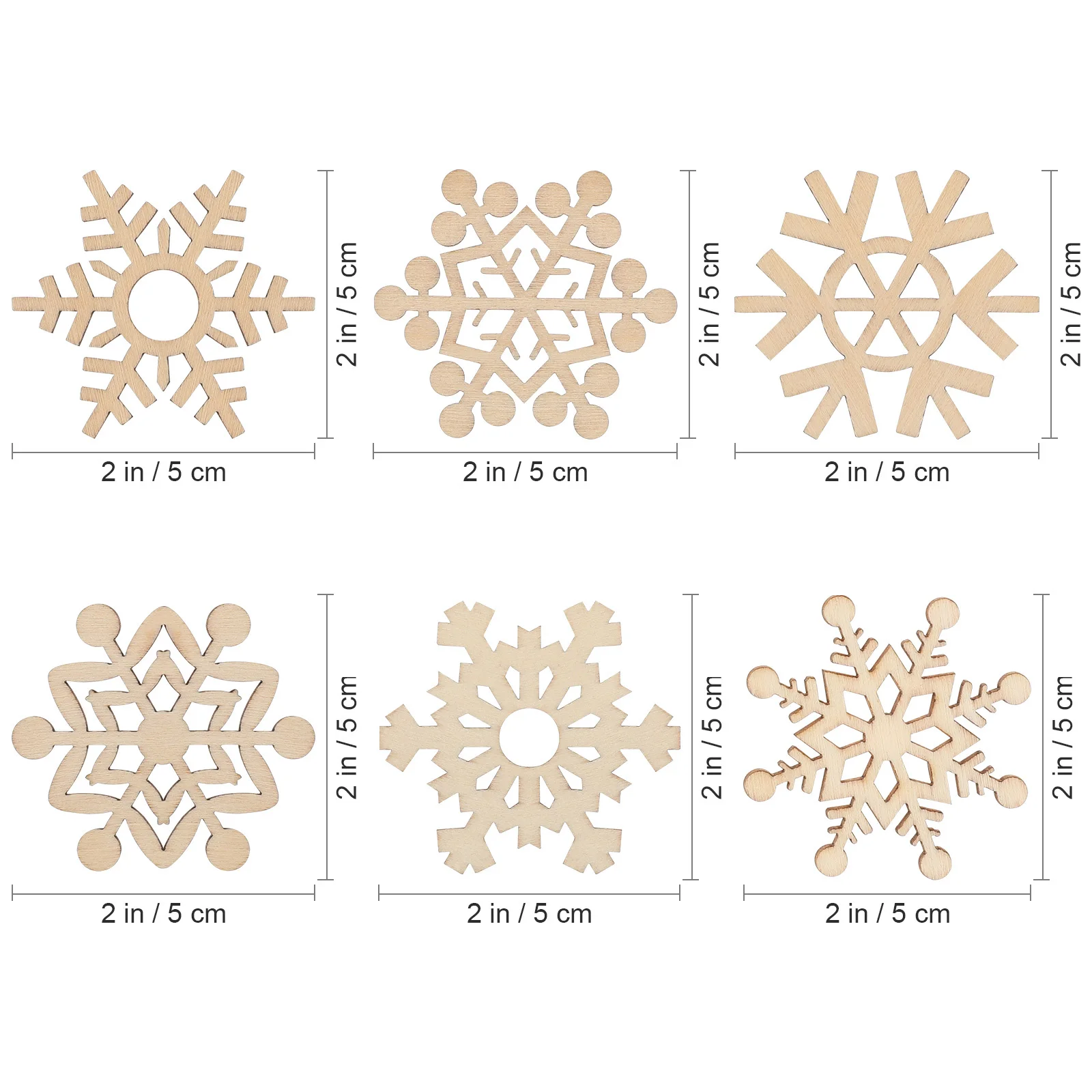 60Pcs Wooden Christmas Snowflake Pendant Hanging Tags Xmas Tree Decorations Holiday Ornaments Snowflake Pendant
60Pcs Wooden Christmas Snowflake Pendant Hanging Tags Xmas Tree Decorations Holiday Ornaments Snowflake Pendant