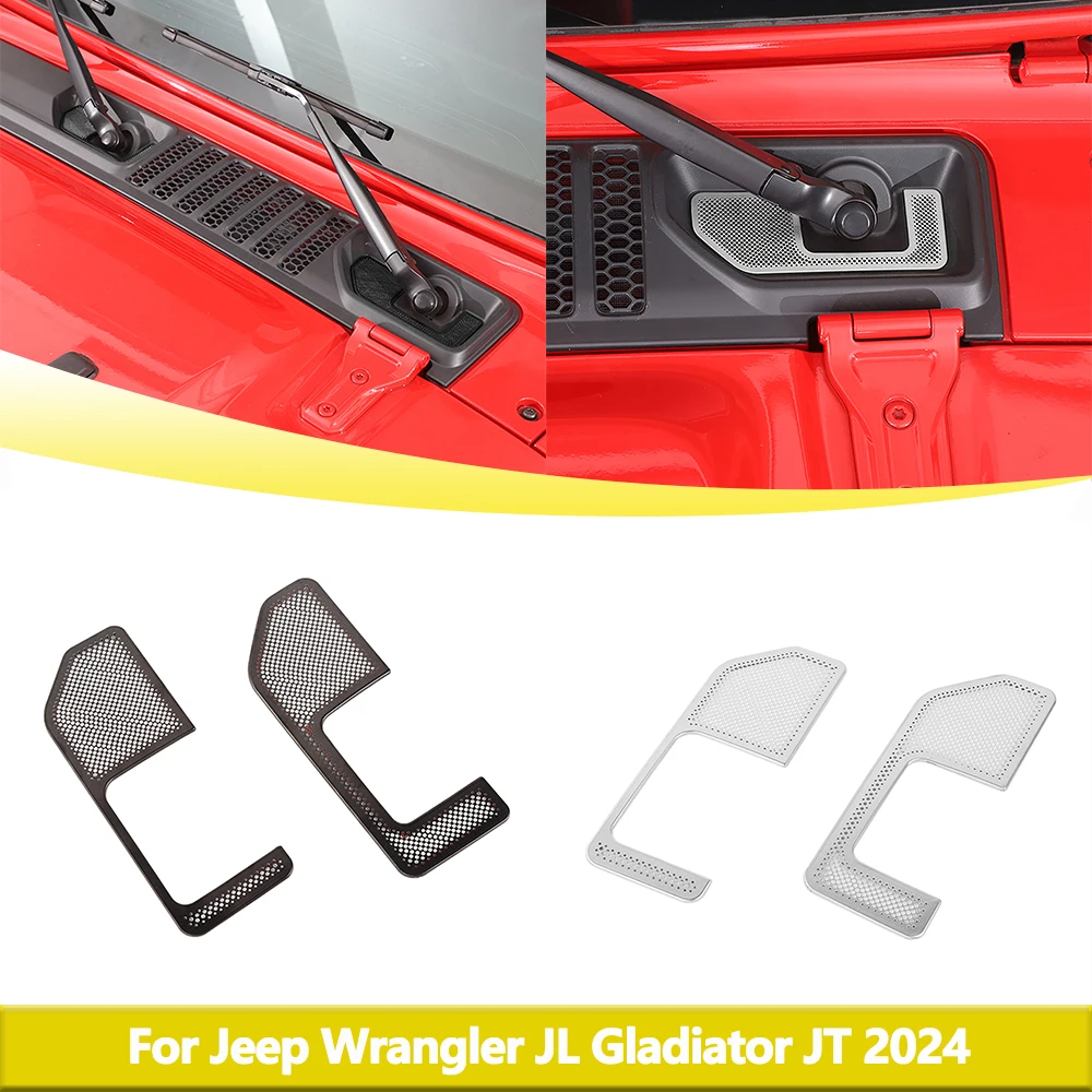 Front Wiper Base Mesh Cover for Jeep Wrangler JL Gladiator JT 2024 Exterior Accessories Decoration Metal Panel Car Styling
Front Wiper Base Mesh Cover for Jeep Wrangler JL Gladiator JT 2024 Exterior Accessories Decoration Metal Panel Car Styling