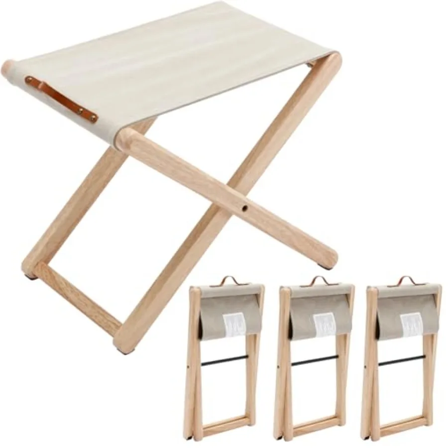 Folding Camping Stools Set of 4 Canvas Folding Stool with Wood Legs Portable Camp Stool Chairs for Outdoor Fishing Picnic Trave
Folding Camping Stools Set of 4 Canvas Folding Stool with Wood Legs Portable Camp Stool Chairs for Outdoor Fishing Picnic Trave