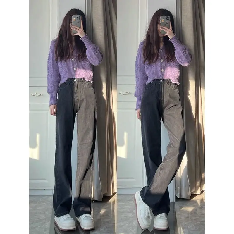 Spring/Autumn Fragrance Outfits For Women's Fashion Age Reducing V-neck Knitted Cardigan Sweater and Jeans Two Piece Set
Spring/Autumn Fragrance Outfits For Women's Fashion Age Reducing V-neck Knitted Cardigan Sweater and Jeans Two Piece Set