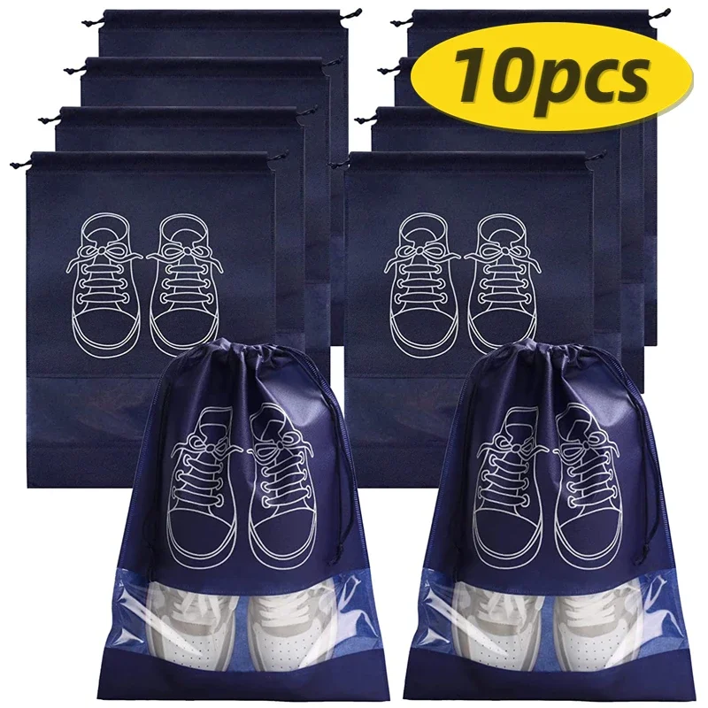 10/5pcs Shoes Storage Bags Closet Organizer Non-woven Travel Portable Bag Waterproof Pocket Clothing Classified Hanging Bag
10/5pcs Shoes Storage Bags Closet Organizer Non-woven Travel Portable Bag Waterproof Pocket Clothing Classified Hanging Bag