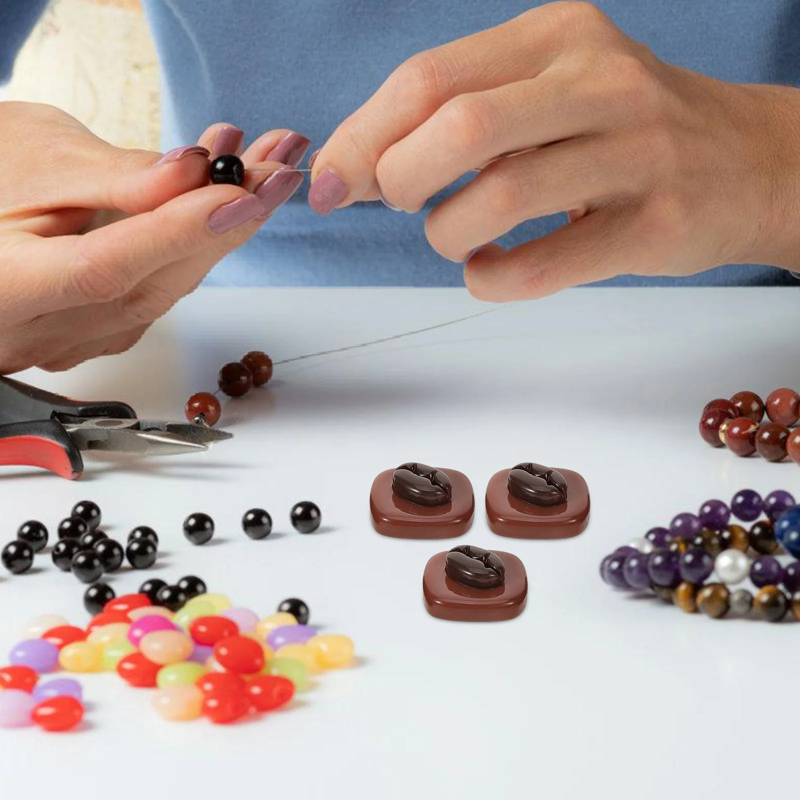 20Pcs Miniature Coffee Bean Chocolate Charms Resin Craft Decoration DIY Phone Covers Photo Props Small Chocolate Models
20Pcs Miniature Coffee Bean Chocolate Charms Resin Craft Decoration DIY Phone Covers Photo Props Small Chocolate Models