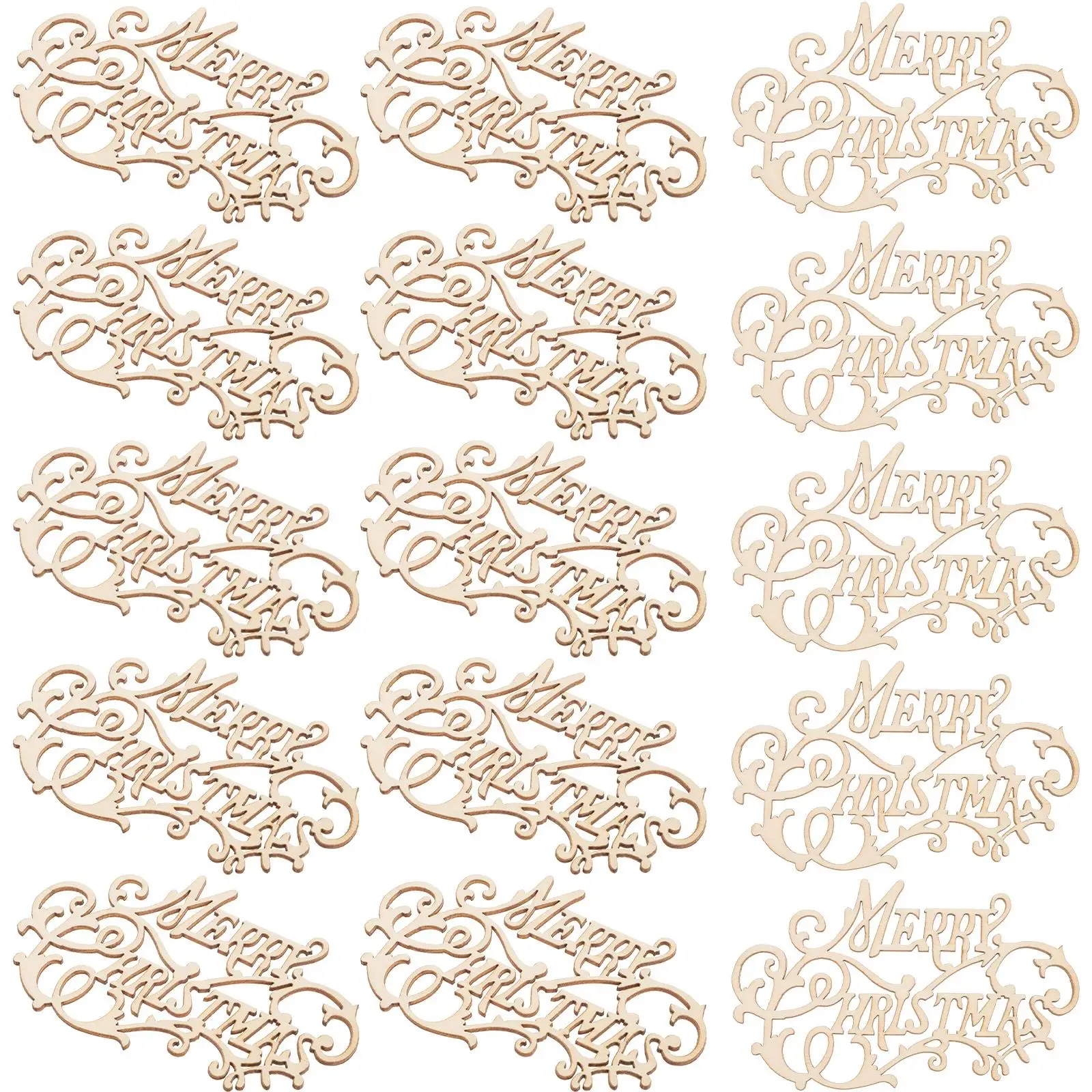 20 Pcs Wood Chip Ornaments Christmas Wooden Unfinished Decor DIY Cutouts for Crafts
20 Pcs Wood Chip Ornaments Christmas Wooden Unfinished Decor DIY Cutouts for Crafts