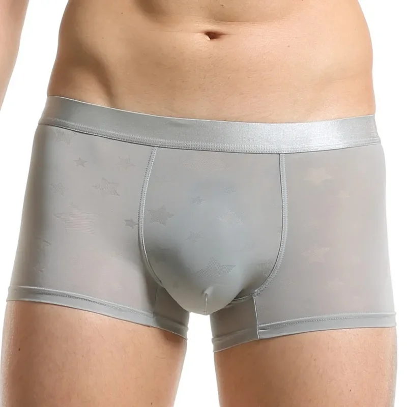 New men's boxer underwear, nylon breathable transparent thin men's underwear underwear 858
New men's boxer underwear, nylon breathable transparent thin men's underwear underwear 858