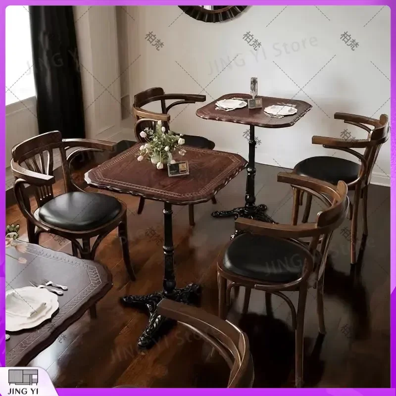 Solid Wood Coffee Table and Chair Set for Cafe Restaurant Dessert Shop Commercial Use American Chinese Ancient Style Fusion
Solid Wood Coffee Table and Chair Set for Cafe Restaurant Dessert Shop Commercial Use American Chinese Ancient Style Fusion