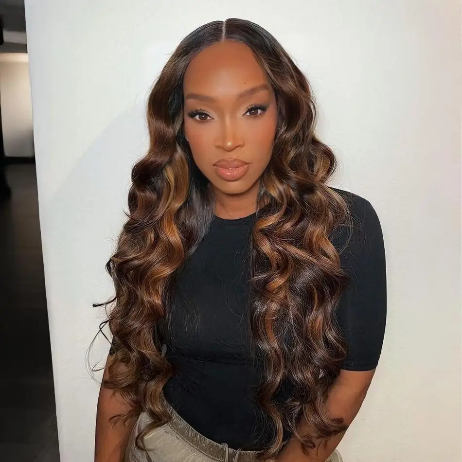 200 Density Highlight Ombre Body Wave 13X4 Hd Lace Front Human Hair Wig 1B/30 Black Brown Colored 13X6 Lace Frontal Colored Wigs
200 Density Highlight Ombre Body Wave 13X4 Hd Lace Front Human Hair Wig 1B/30 Black Brown Colored 13X6 Lace Frontal Colored Wigs