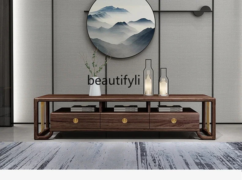 V Solid Wood TV Cabinet Light Luxury New Chinese Living Room Furniture Ugyen Wood Storage Floor Cabinet
V Solid Wood TV Cabinet Light Luxury New Chinese Living Room Furniture Ugyen Wood Storage Floor Cabinet