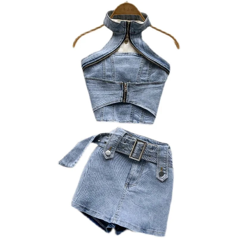 Denim Suit 2024 Women 2 Piece Set Sexy Slash Neck Off the Shoulder long Sleeve Denim Top+Pleated skirt skirts Suit sets
Denim Suit 2024 Women 2 Piece Set Sexy Slash Neck Off the Shoulder long Sleeve Denim Top+Pleated skirt skirts Suit sets