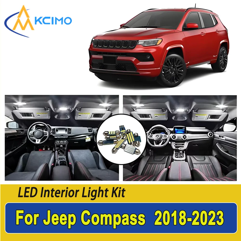 New Light Bulb For Jeep Compass (2018-2023) Premium Bright LED Interior Dome Map Trunk Light Kit Car Led Lamps Canbus Car LED
New Light Bulb For Jeep Compass (2018-2023) Premium Bright LED Interior Dome Map Trunk Light Kit Car Led Lamps Canbus Car LED