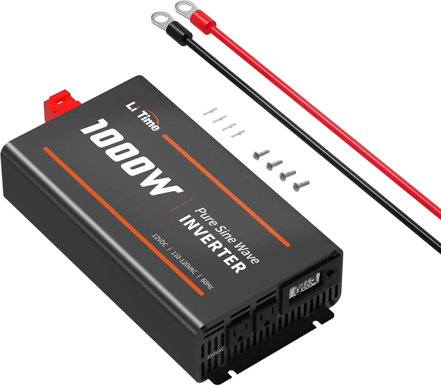 1000W Pure Sine Wave Inverter 12V DC to 120V AC Converter with LCD Display Showing Real-time Status for Home RV Truck Camping
1000W Pure Sine Wave Inverter 12V DC to 120V AC Converter with LCD Display Showing Real-time Status for Home RV Truck Camping