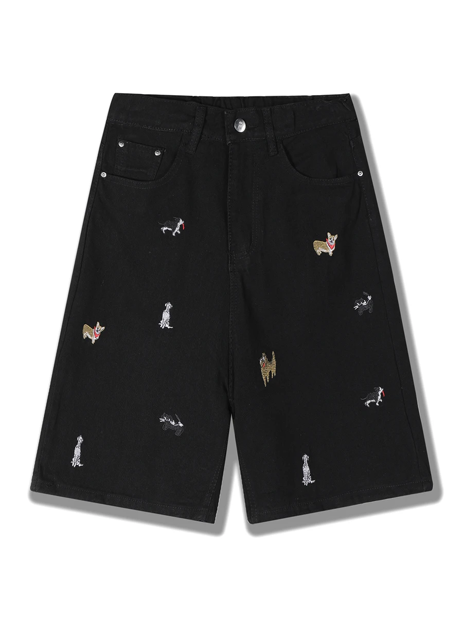 Loose Wide Leg Five ket Men's ort Jeans Summer Waed Embroidery Trendy Brand Casual Youthful Straight Cut Basic Color
Loose Wide Leg Five ket Men's ort Jeans Summer Waed Embroidery Trendy Brand Casual Youthful Straight Cut Basic Color