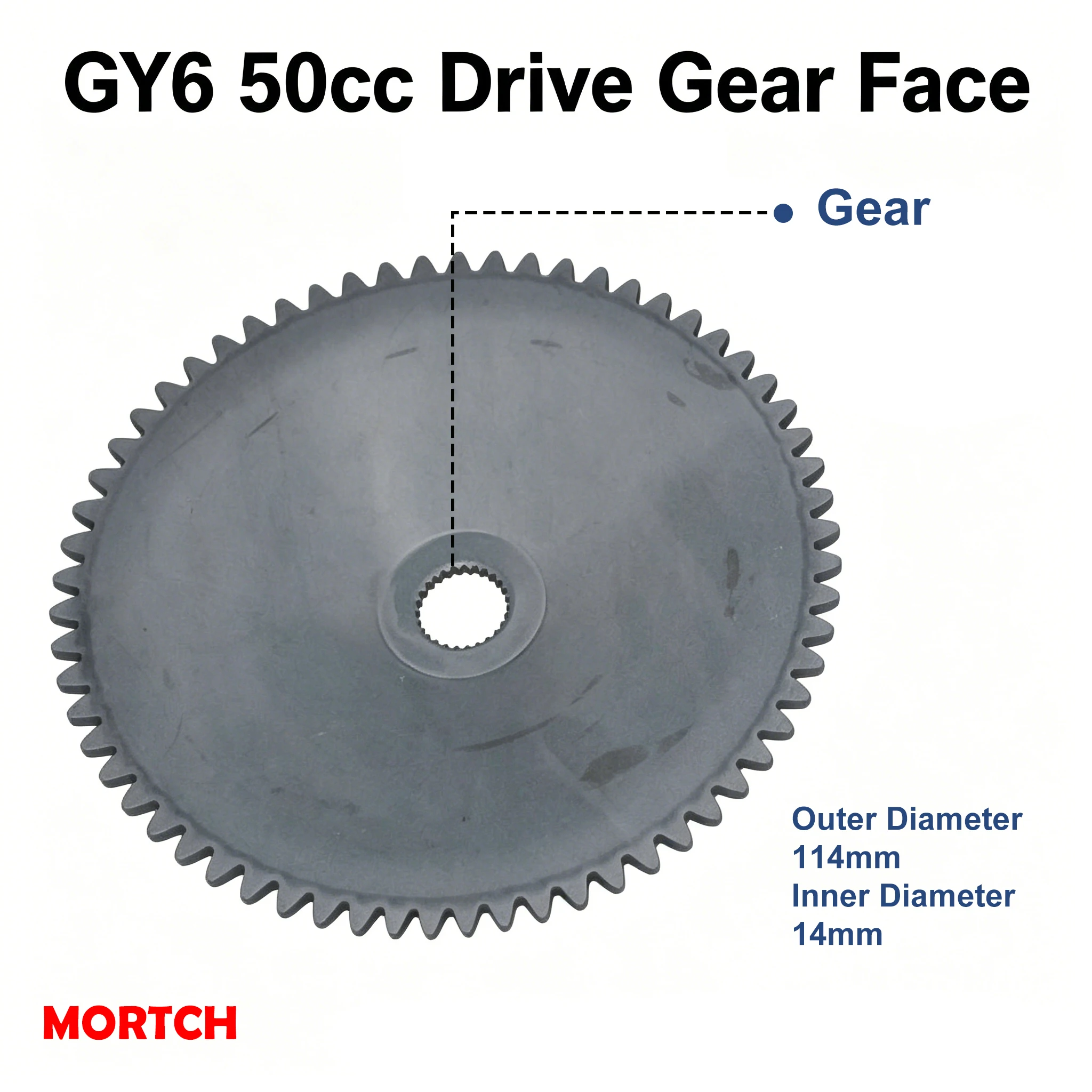 GY6 50cc 139QMB Drive Gear Face 50-4032A Replacement For Chinese Scooter Moped
GY6 50cc 139QMB Drive Gear Face 50-4032A Replacement For Chinese Scooter Moped