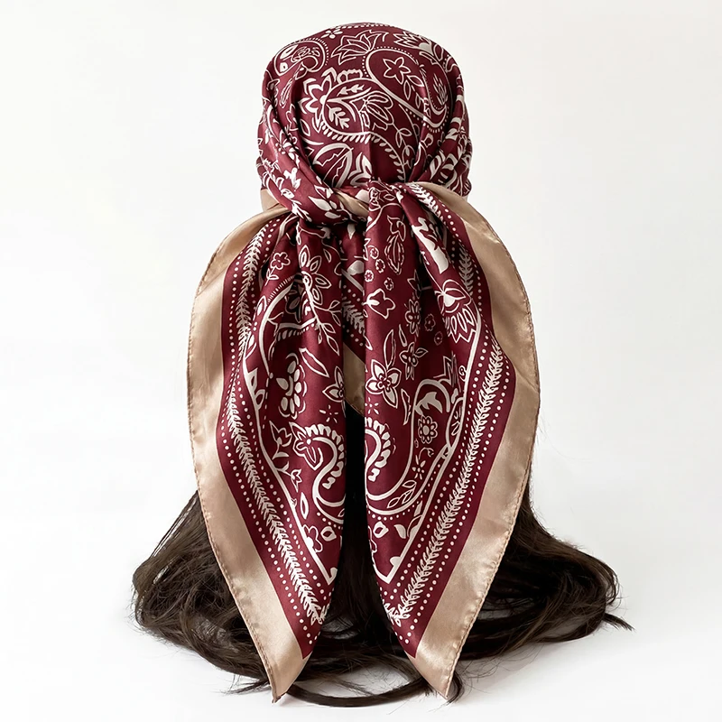 Fashion Satin Square Scarf Women Summer Hijab Classic Paisley Bandana Neck Wrap Headband Lightweight Shawl Daily Hair Scarf
Fashion Satin Square Scarf Women Summer Hijab Classic Paisley Bandana Neck Wrap Headband Lightweight Shawl Daily Hair Scarf