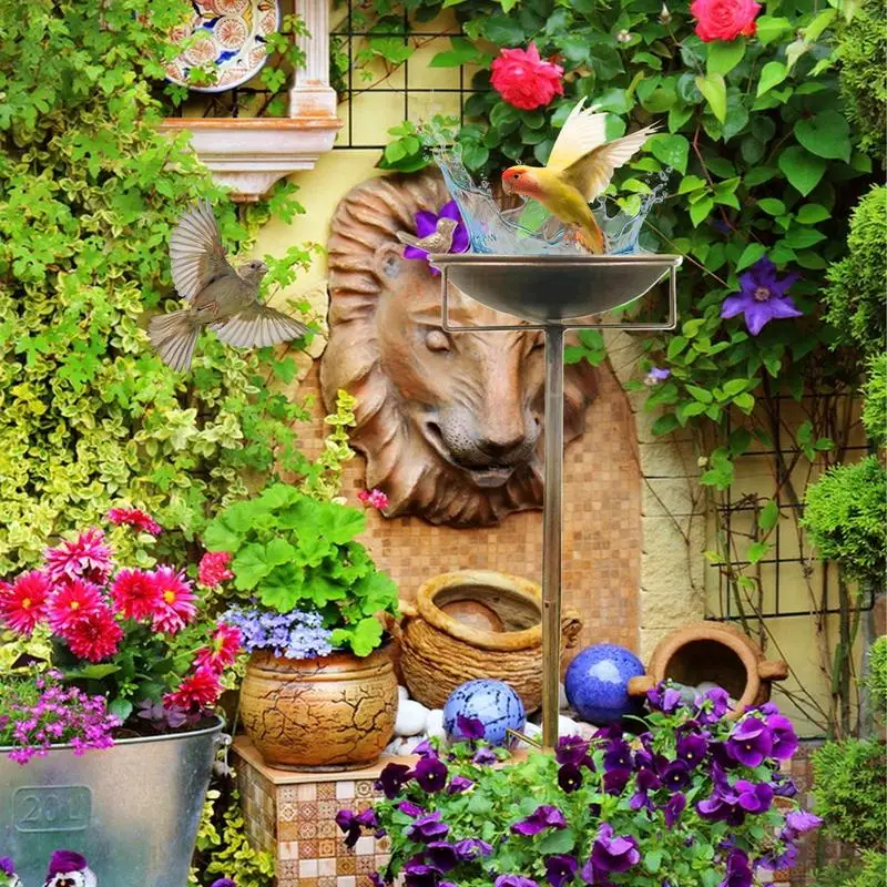 Standing Bird Bath Garden Standing Bird Bath In Metal Antiqued Water Bowl Feeder Statue Decoration For Courtyard Bee Parrot
Standing Bird Bath Garden Standing Bird Bath In Metal Antiqued Water Bowl Feeder Statue Decoration For Courtyard Bee Parrot