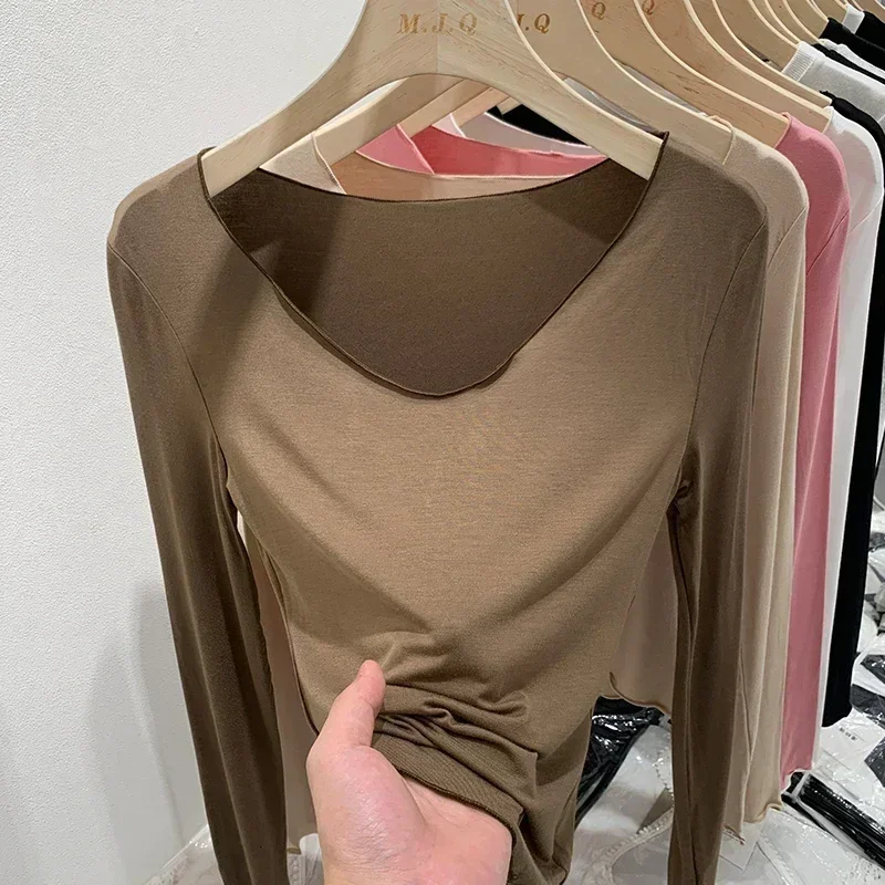 Pop Summer Lettuce Trim Women T Shirt V Neck Solid Slim Casual Shirts Female Pullovers Basic Tee Y2k Clothes Streetwear Top
Pop Summer Lettuce Trim Women T Shirt V Neck Solid Slim Casual Shirts Female Pullovers Basic Tee Y2k Clothes Streetwear Top