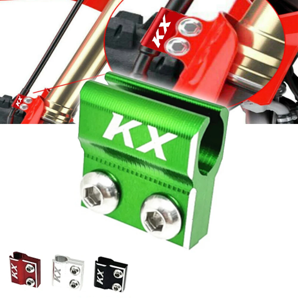 Motorcycle Brake Cable Holder Line Guide For KAWASAKI KX65 60 85 100 125 250 250F 250X 450 450F 450X Front Brake Hose Clamp
Motorcycle Brake Cable Holder Line Guide For KAWASAKI KX65 60 85 100 125 250 250F 250X 450 450F 450X Front Brake Hose Clamp