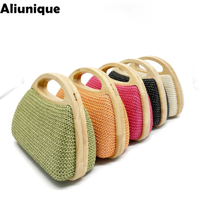 2026 Fall New Straw Woven Handbag Women Wooden Handle Evening Clutch Bag Elegant Lady Party Banquet Fashion Beach Handle Bag
2026 Fall New Straw Woven Handbag Women Wooden Handle Evening Clutch Bag Elegant Lady Party Banquet Fashion Beach Handle Bag