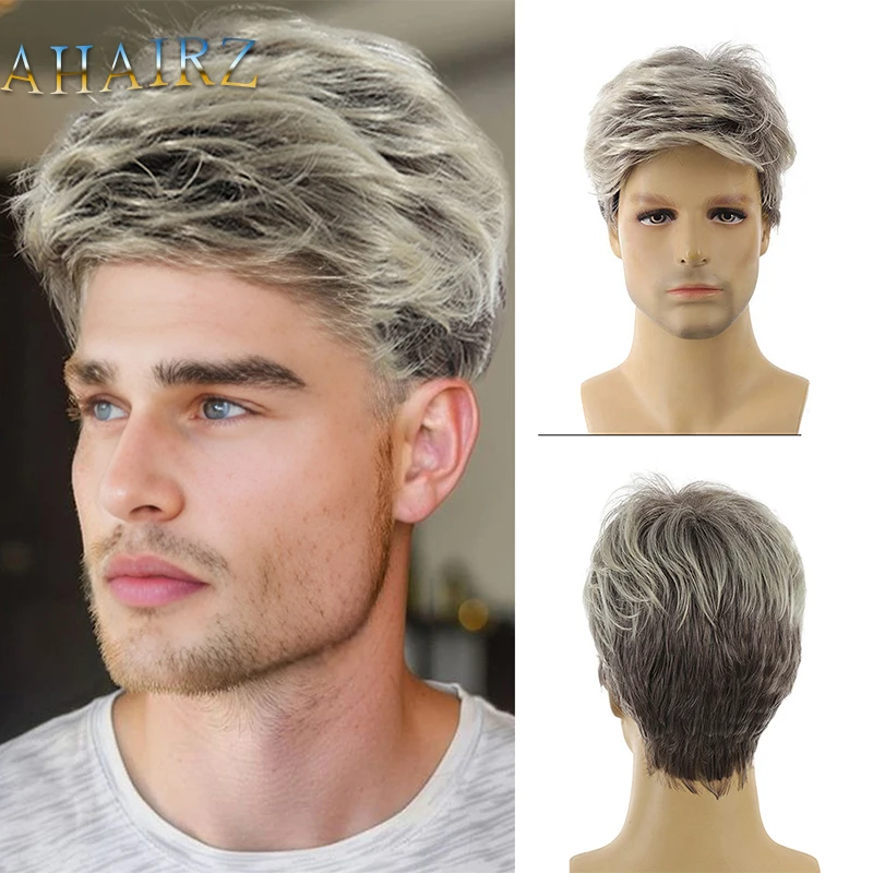 Synthetic Men Wig Short Curly Wig with Bangs Mixed Blonde Bob Wig Fluffy Elegant Daily Cosplay Wigs
Synthetic Men Wig Short Curly Wig with Bangs Mixed Blonde Bob Wig Fluffy Elegant Daily Cosplay Wigs
