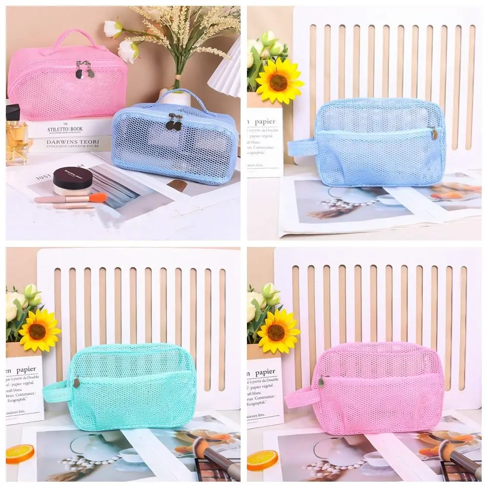 Casual Portable Mesh Makeup Bag Lightweight Square Transparent Mesh Cosmetic Bag Large Capacity Zipper Travel Wash Bag Travel
Casual Portable Mesh Makeup Bag Lightweight Square Transparent Mesh Cosmetic Bag Large Capacity Zipper Travel Wash Bag Travel