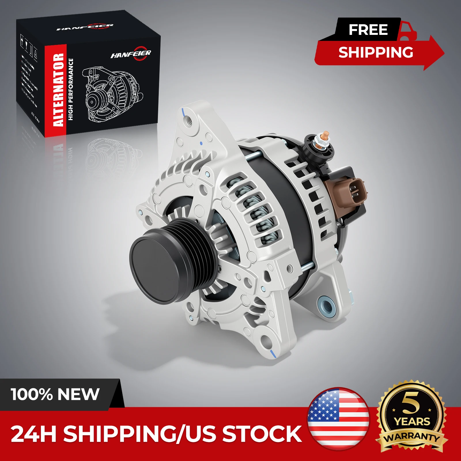 New 11577 Alternator For Toyota Corolla & Matrix 2011-2013 L4 1.8L 27060-0T130
New 11577 Alternator For Toyota Corolla & Matrix 2011-2013 L4 1.8L 27060-0T130