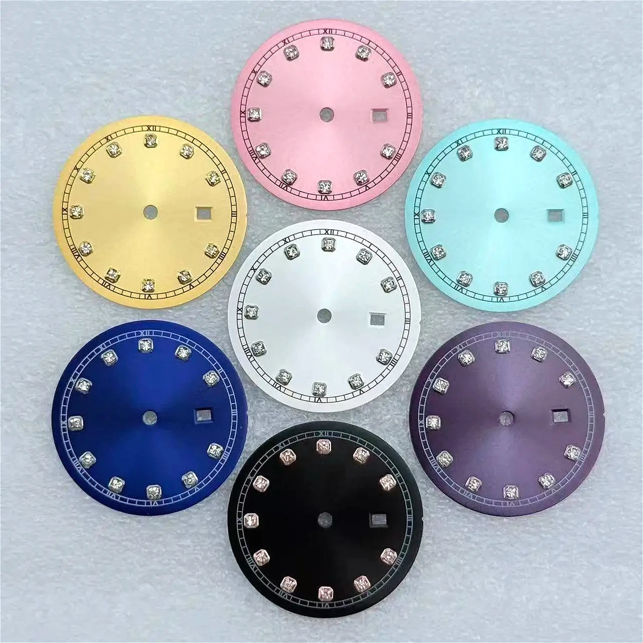 For NH05 Dial 24.5mm Diamond Markers Women's Watch Dial for NH05 Automatic Movement Lady Wrist Case Mod Parts
For NH05 Dial 24.5mm Diamond Markers Women's Watch Dial for NH05 Automatic Movement Lady Wrist Case Mod Parts
