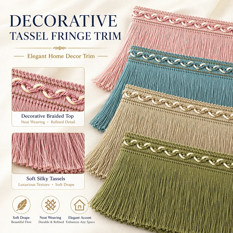 2/5M 13cm Cotton Tassel Fringe Lace Trim for Curtain Dress Bag Clothing Home Decor Costume Jewelry Craft Sewing Border Accessory
2/5M 13cm Cotton Tassel Fringe Lace Trim for Curtain Dress Bag Clothing Home Decor Costume Jewelry Craft Sewing Border Accessory