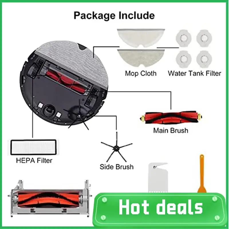 A74X-Accessories For Roborock S6 Pure, S6, E4, S4 Max, S6 Maxv, S5, S5 Max, S4, E20 E25 E35 S50 Robot Vacuum
A74X-Accessories For Roborock S6 Pure, S6, E4, S4 Max, S6 Maxv, S5, S5 Max, S4, E20 E25 E35 S50 Robot Vacuum