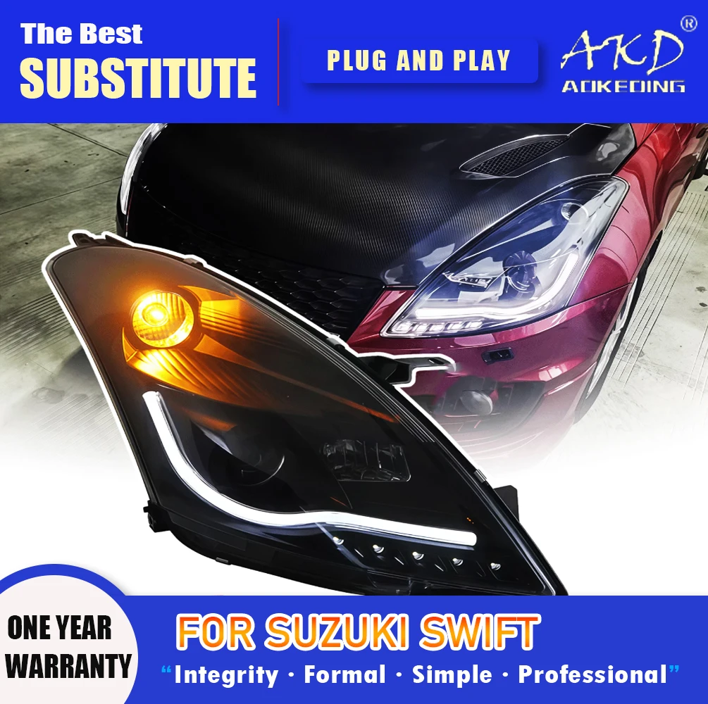 Фара AKD для Suzuki Swift, светодиодная фара 2010-2016, фара Swift DRL, указатель поворота, дальний свет, линза проектора «ангельский глаз»
Фара AKD для Suzuki Swift, светодиодная фара 2010-2016, фара Swift DRL, указатель поворота, дальний свет, линза проектора «ангельский глаз»